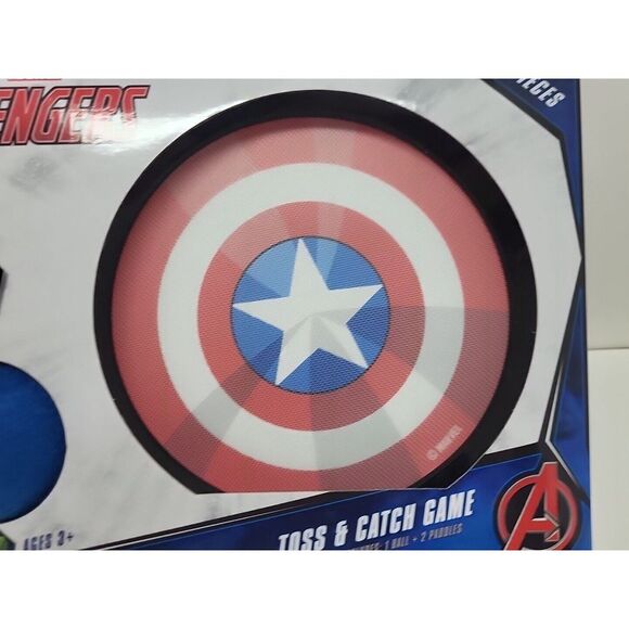 Marvel Avengers Toss & Catch Game  Includes 1 Ball & 2 Paddles - Picture 2 of 9